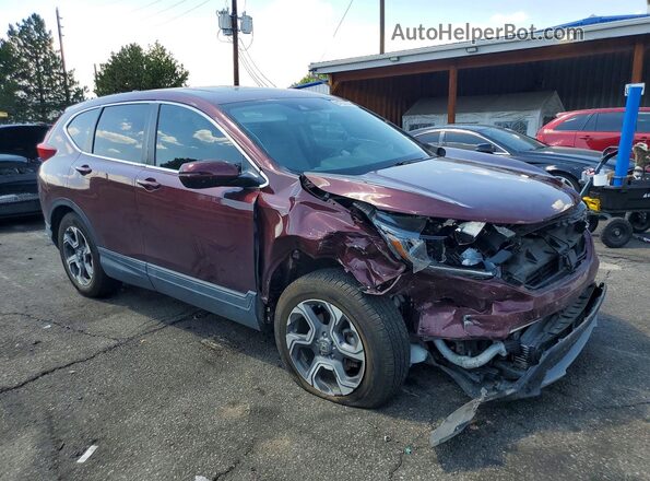 7FARW2H8XJE014832 2018 HONDA CR-V Burgundy Передня права чверть