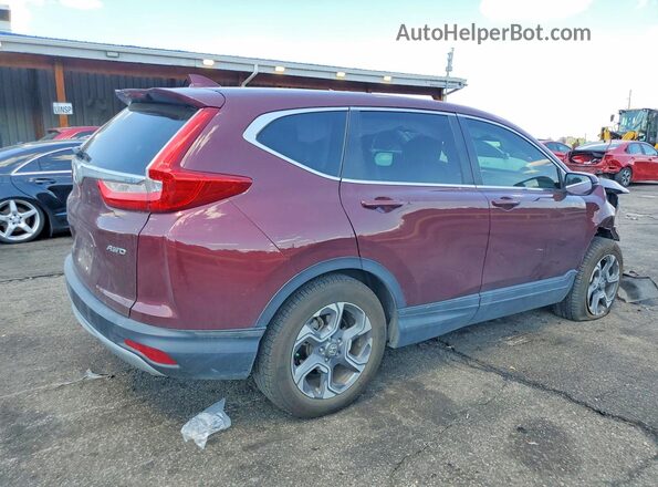 7FARW2H8XJE014832 2018 HONDA CR-V Burgundy Задня права чверть