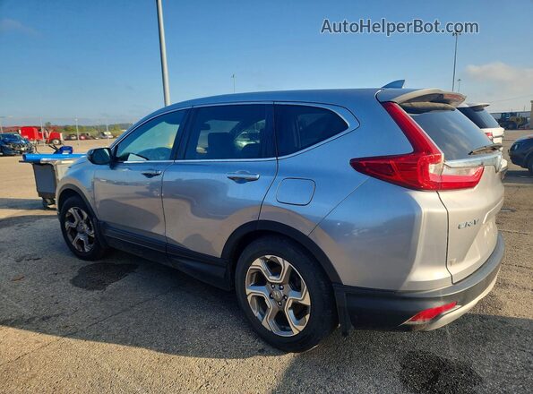 7FARW2H8XJE057566 2018 HONDA CR-V Silver Trasero izquierdo