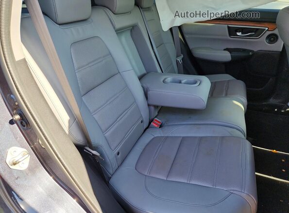 7FARW2H8XKE014380 2019 HONDA CR-V Gray Rear interior view