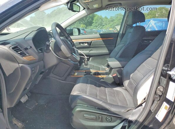 7FARW2H91NE029637 2022 HONDA CR-V Black Front interior view