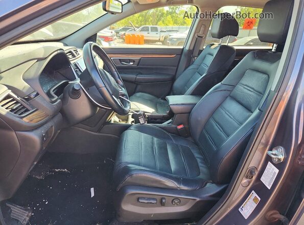 7FARW2H93JE061807 2018 HONDA CR-V Gray Vista interior delantera