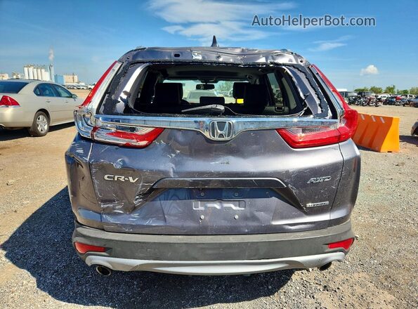 7FARW2H93JE061807 2018 HONDA CR-V Gray Vista trasera