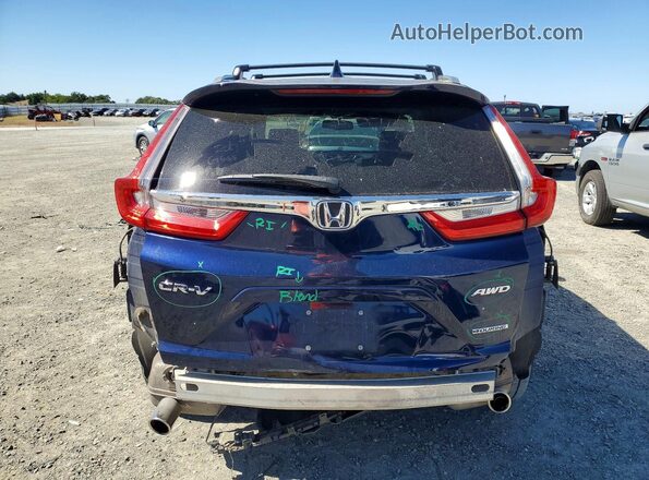 7FARW2H96JE095613 2018 HONDA CR-V Blue Вид ззаду