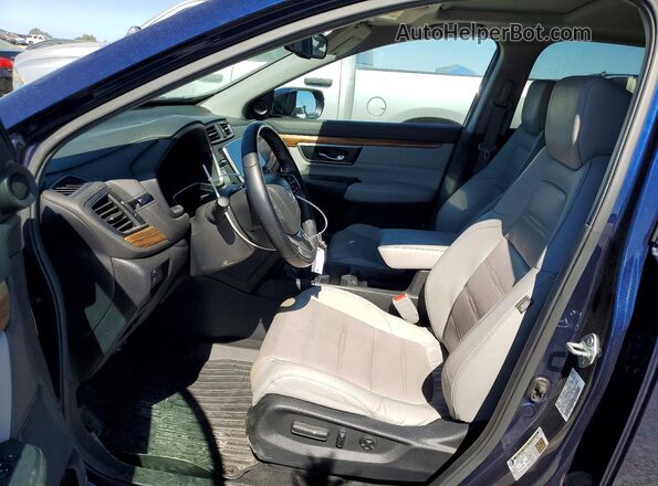 7FARW2H96JE095613 2018 HONDA CR-V Blue Вид салону спереду
