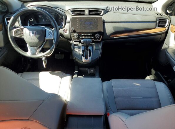 7FARW2H96JE095613 2018 HONDA CR-V Blue Вид панелі приладів
