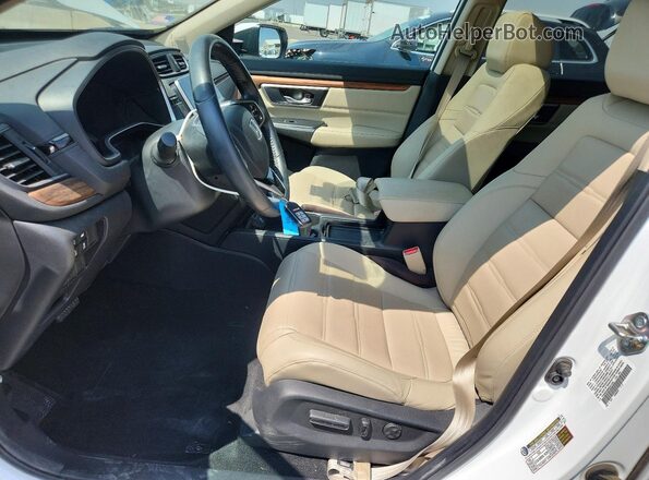 7FARW2H96KE011226 2019 HONDA CR-V White წინა სალონის ხედი