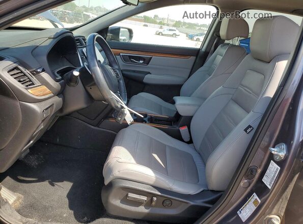 7FARW2H96ME010371 2021 HONDA CR-V Серый Вид салона спереди