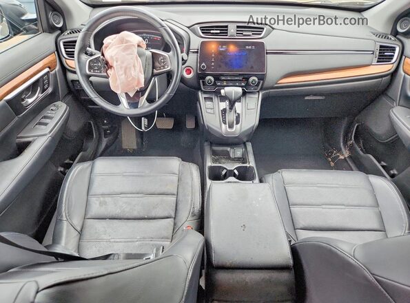 7FARW2H99JE008061 2018 HONDA CR-V Black Вид панелі приладів