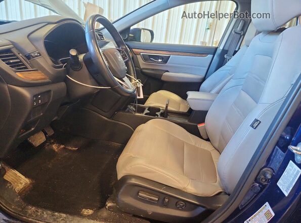 7FARW2H99KE013911 2019 HONDA CR-V Blue წინა სალონის ხედი
