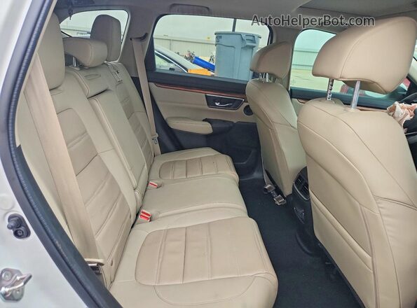 7FARW2H99KE016694 2019 HONDA CR-V White Widok wnętrza z tyłu