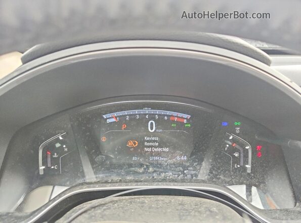 7FARW2H99KE016694 2019 HONDA CR-V White Widok zestawu wskaźników