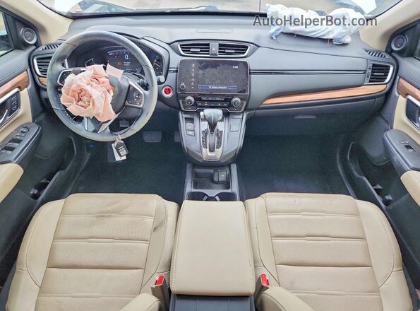 7FARW2H99KE016694 2019 HONDA CR-V White Widok deski rozdzielczej