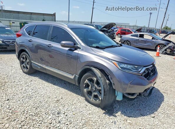 7FARW2H9XJE093881 2018 HONDA CR-V Gray წინა მარჯვენა