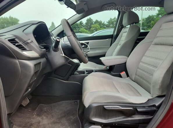 7FARW5H30HE000633 2017 HONDA CR-V Burgundy Вид салону спереду