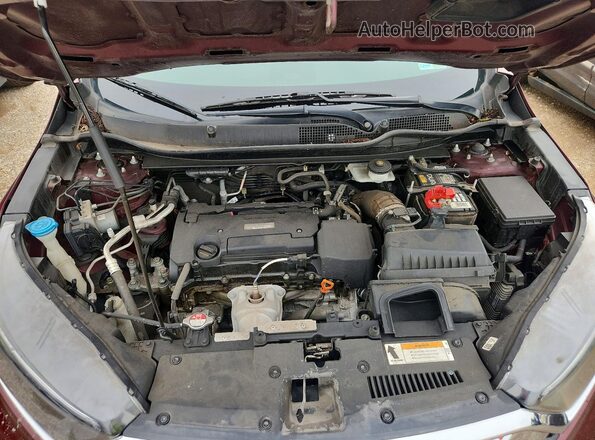 7FARW5H30HE000633 2017 HONDA CR-V Burgundy Вид підкапотного простору