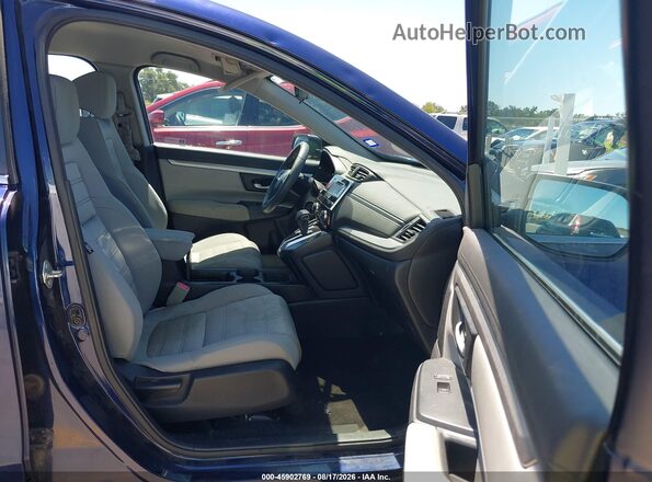 7FARW5H32HE002027 2017 HONDA CR-V Blue Front interior view