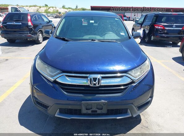 7FARW5H32HE002027 2017 HONDA CR-V Blue Instrument cluster view