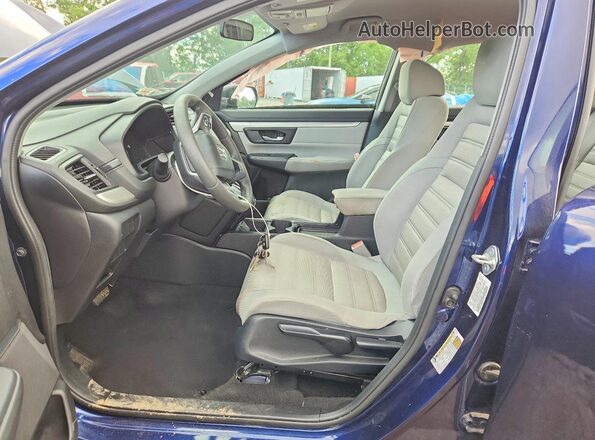7FARW5H37HE011886 2017 HONDA CR-V Синий Вид салона спереди