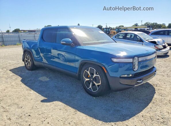 7FCTGAAA4PN000693 2023 RIVIAN R1T Синий Передняя правая четверть