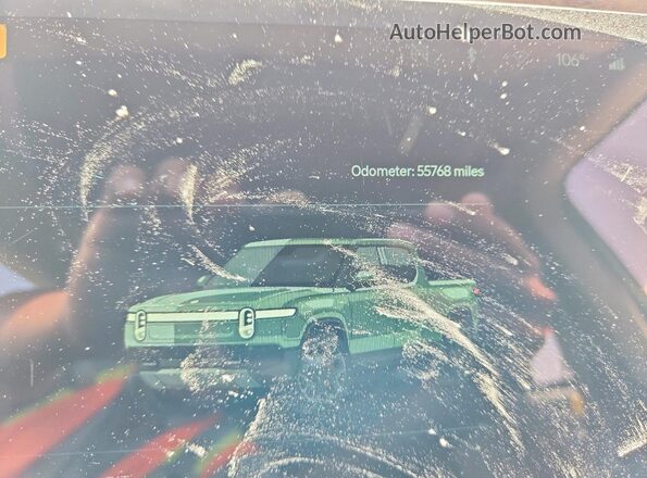 7FCTGAAA8PN000888 2023 RIVIAN R1T Green Instrument cluster view