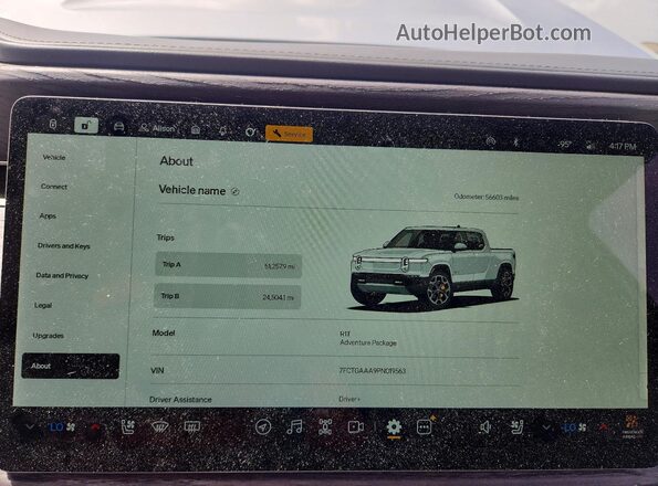 7FCTGAAA9PN019563 2023 RIVIAN R1T Silver Вид щитка приладів
