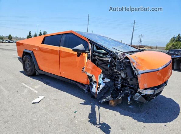 7G2CEGEC2SA080538 2025 TESLA CYBERTRUCK Orange Przód prawy