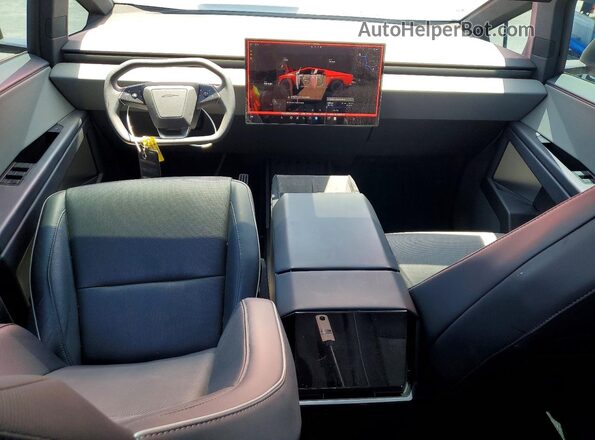 7G2CEHED1RA049631 2024 TESLA CYBERTRUCK Red Widok deski rozdzielczej