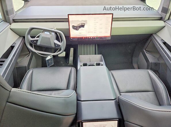 7G2CEHED1SA073210 2025 TESLA CYBERTRUCK Black წინა პანელის ხედი