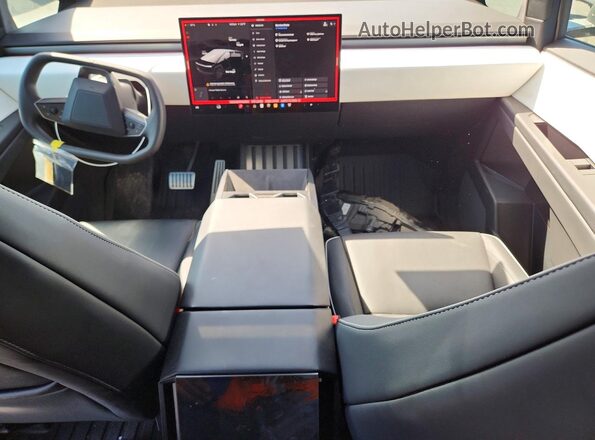 7G2CEHED4RA020222 2024 TESLA CYBERTRUCK Black Առջևի վահանակի տեսք