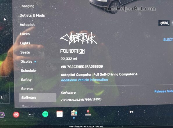 7G2CEHED4RA033309 2024 TESLA CYBERTRUCK Black 