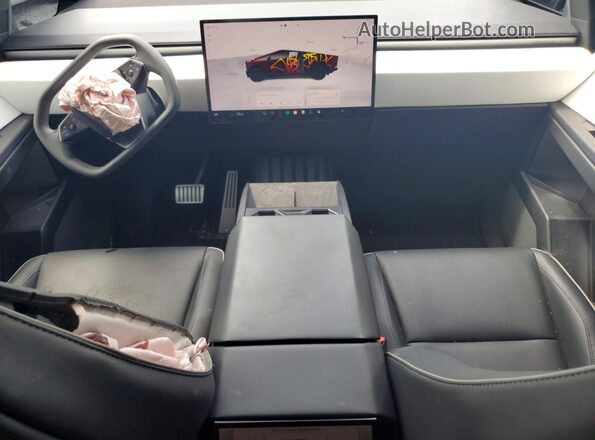 7G2CEHED8RA016934 2024 TESLA CYBERTRUCK Blue Առջևի վահանակի տեսք