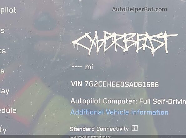 7G2CEHEE0SA061686 2025 TESLA CYBERTRUCK Silver 