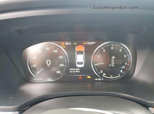 7JRA22TK7LG071815 2020 VOLVO S60 Черный Вид щитка приборов