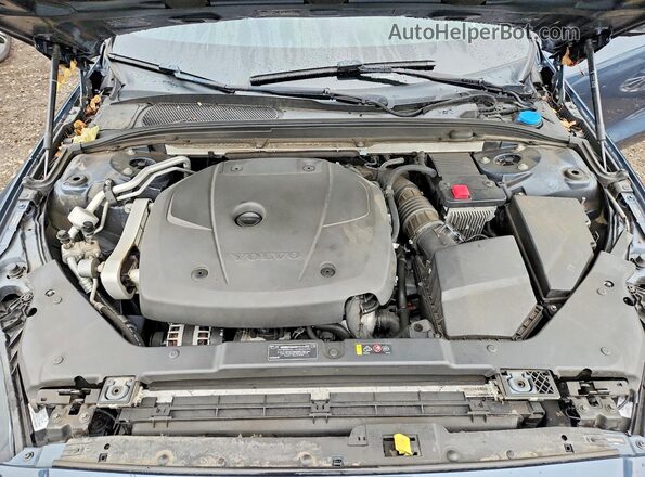 7JRA22TM1KG017295 2019 VOLVO S60 Blue უკანა სალონის ხედი