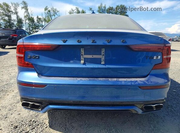 7JRA22TM9LG039367 2020 VOLVO S60 Blue Հետևի տեսք