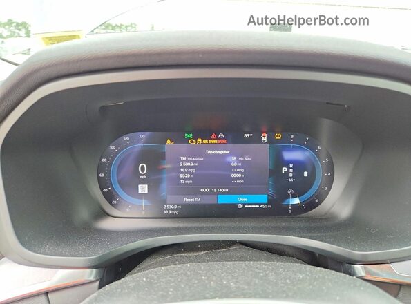 7JRL12FK8RG303967 2024 VOLVO S60 Blue ხელსაწყოთა პანელის ხედი