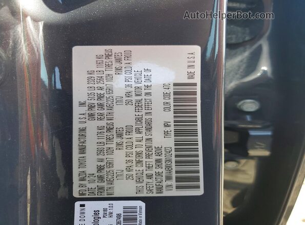 7MMVAABWXSN102423 2025 MAZDA CX-5 Gray VIN sticker view