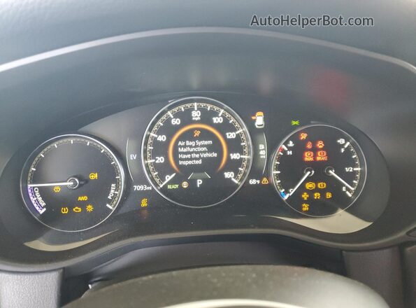 7MMVAADW4SN112796 2025 MAZDA CX-5 White Vista del cuadro de instrumentos