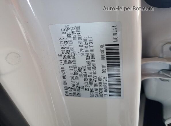7MMVAADW4SN112796 2025 MAZDA CX-5 White Vista de la etiqueta del VIN