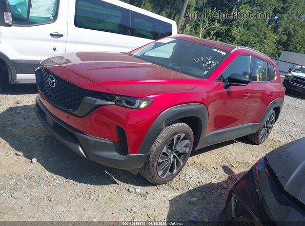 7MMVAAEW8TN147082 2026 MAZDA CX-50 HYBRID Red წინა მარცხენა ხედი სამი მეოთხედიდან