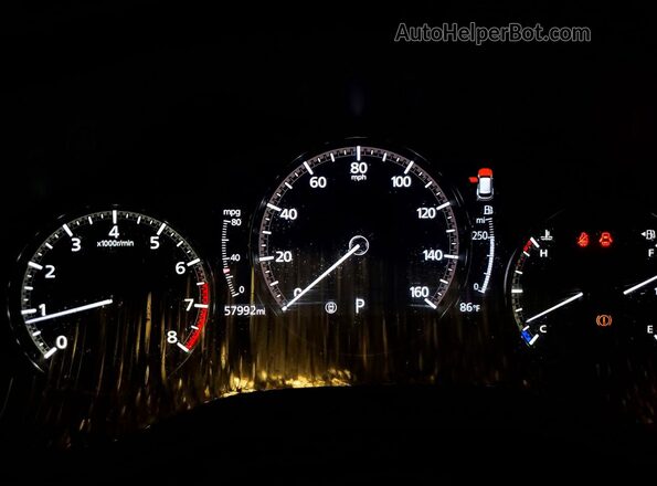 7MMVABAM8PN109013 2023 MAZDA CX-5 White Вид щитка приладів