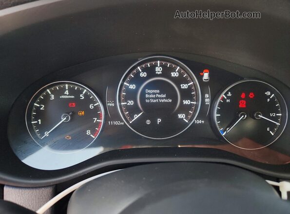 7MMVABAM9RN236842 2024 MAZDA CX-5 Gray Instrument cluster view