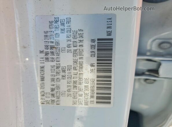 7MMVABAMXRN155459 2024 MAZDA CX-5 White VIN კოდის სტიკერის ხედი