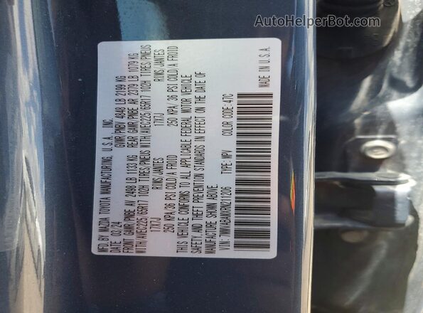 7MMVABAMXRN211206 2024 MAZDA CX-5 Blue Սալոնի 360 աստիճան տեսք