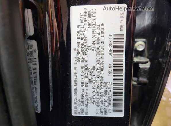 7MMVABBL6TN471132 2026 MAZDA CX-5 Black Vista de la etiqueta del VIN