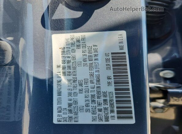 7MMVABBM2RN192326 2024 MAZDA CX-5 Серый Вид наклейки с VIN-кодом
