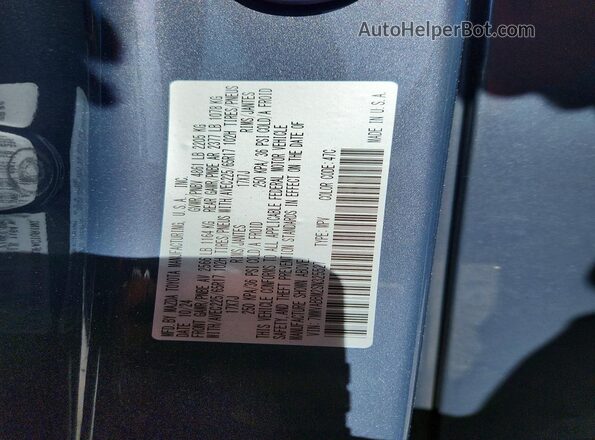 7MMVABBM2SN325527 2025 MAZDA CX-5 Gray VIN კოდის სტიკერის ხედი
