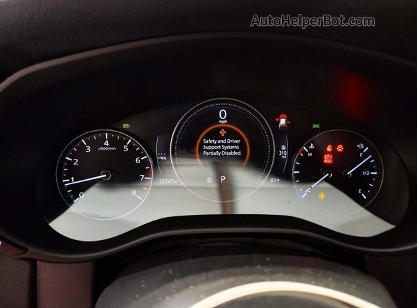 7MMVABBM3RN228721 2024 MAZDA CX-5 Red Instrument cluster view