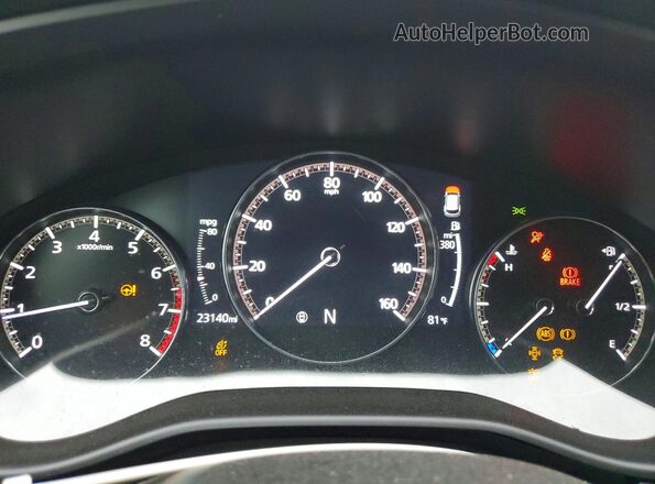 7MMVABBM5RN211287 2024 MAZDA CX-5 Burgundy Vista del cuadro de instrumentos